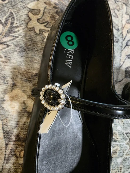 NWT J. Crew Classic Black Mary Jane Flats - Picture 4 of 5